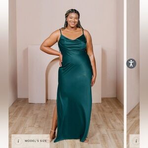Revelry skye satin dress